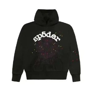 Black Sp5der Worldwide Hoodie
