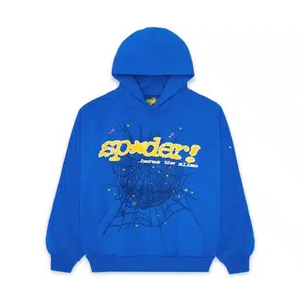 Navy Blue Sp5der Hoodie Navy Blue Sp5der Hoodie