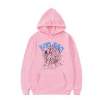 Sp5der 555555 Pink Hoodie