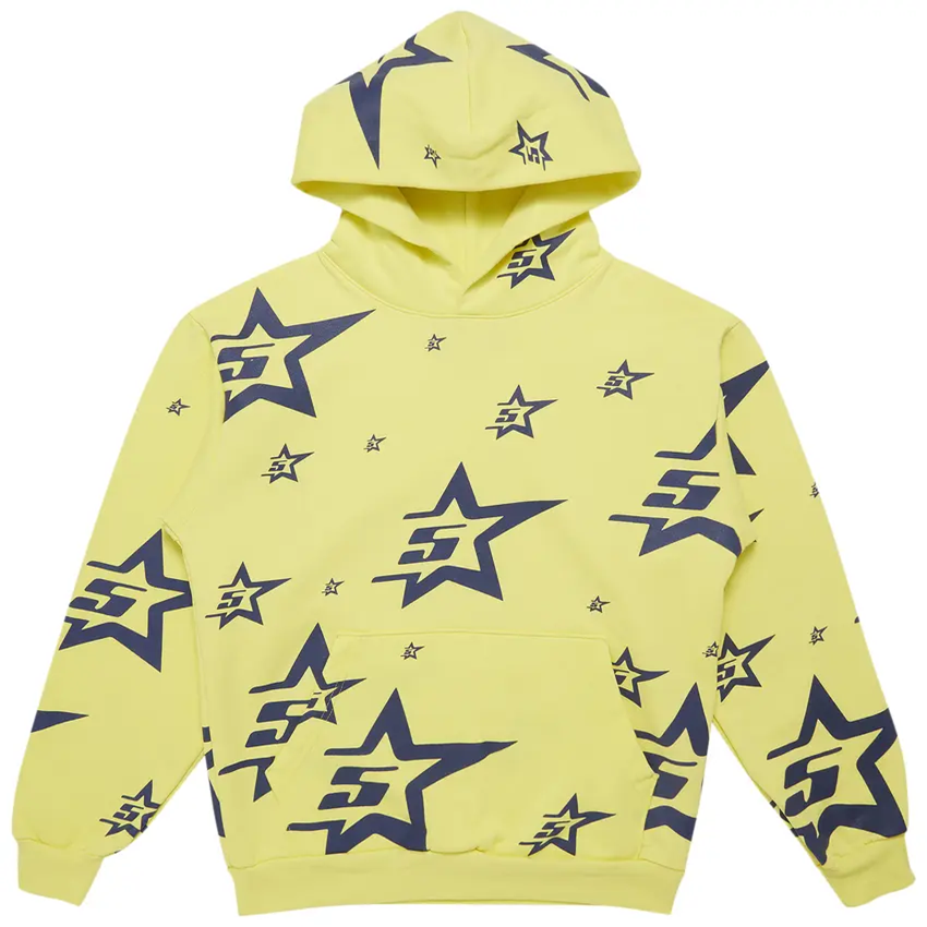 Sp5der 5Star Hoodie Yellow Sp5der 5Star Hoodie Yellow