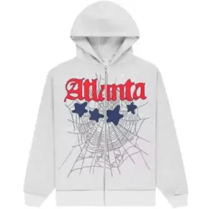 Sp5der Atlanta Full Zip Hoodie Heather Grey