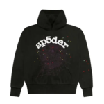 Sp5der Logo Hoodie Sweatshirt Black
