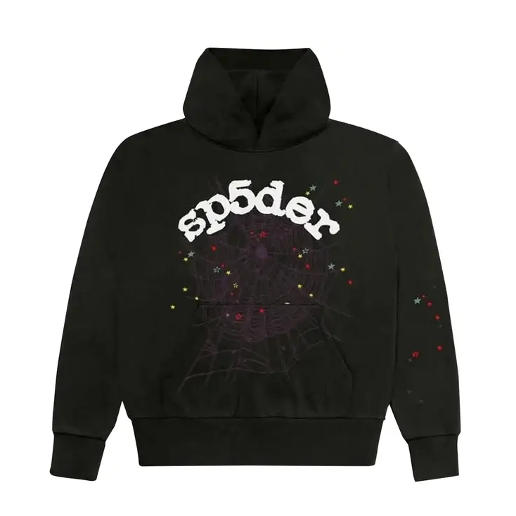 Sp5der Logo Hoodie Sweatshirt Black Sp5der Logo Hoodie Sweatshirt Black