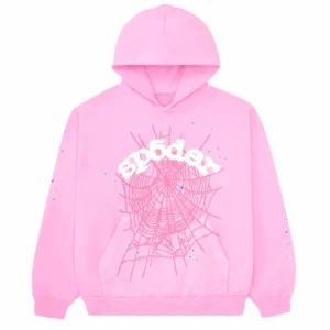 Sp5der OG Web Hoodie Pink