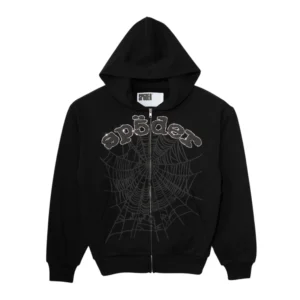 Sp5der OG Web V2 Rhinestone Zip Up Hoodie