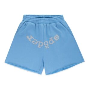 Sp5der OG Web V2 Sweat Short Dusty Blue