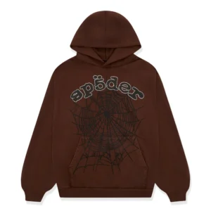 Sp5der Og Web Hoodie Brown
