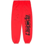 Sp5der Pink V2 Sweatpant Red