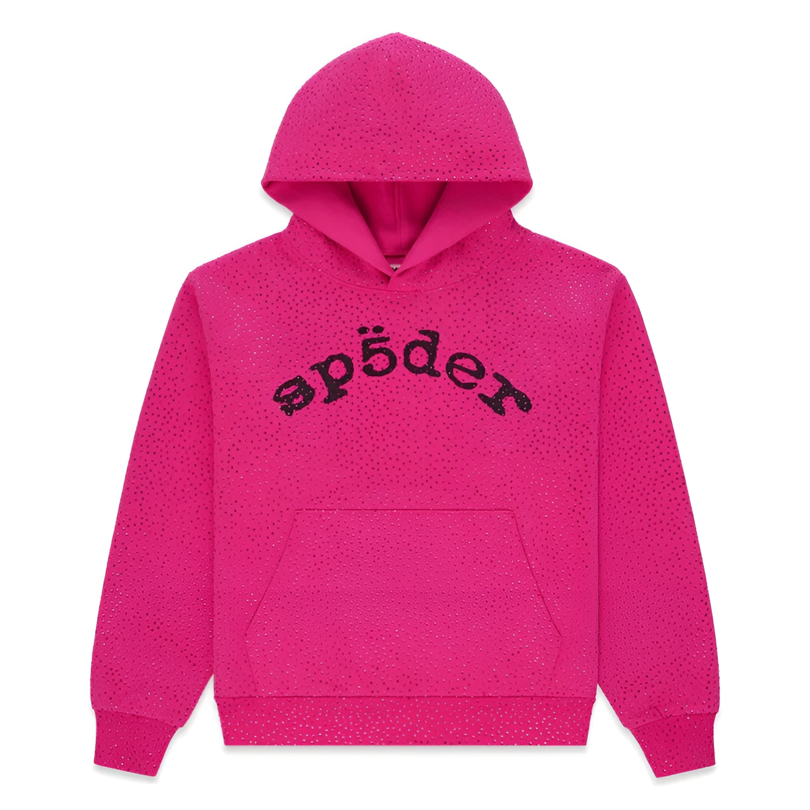 Sp5der Rhinestone Logo Hoodie Pink Sp5der Rhinestone Logo Hoodie Pink